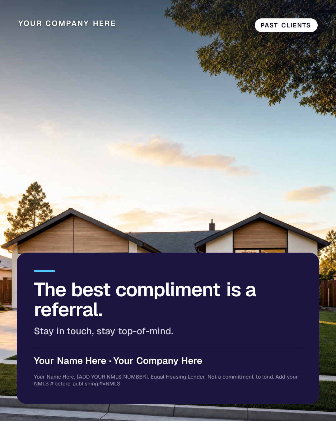 Past-Client & Referrals Campaign graphic